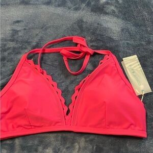 Coastal Blue Pink Bikini Top